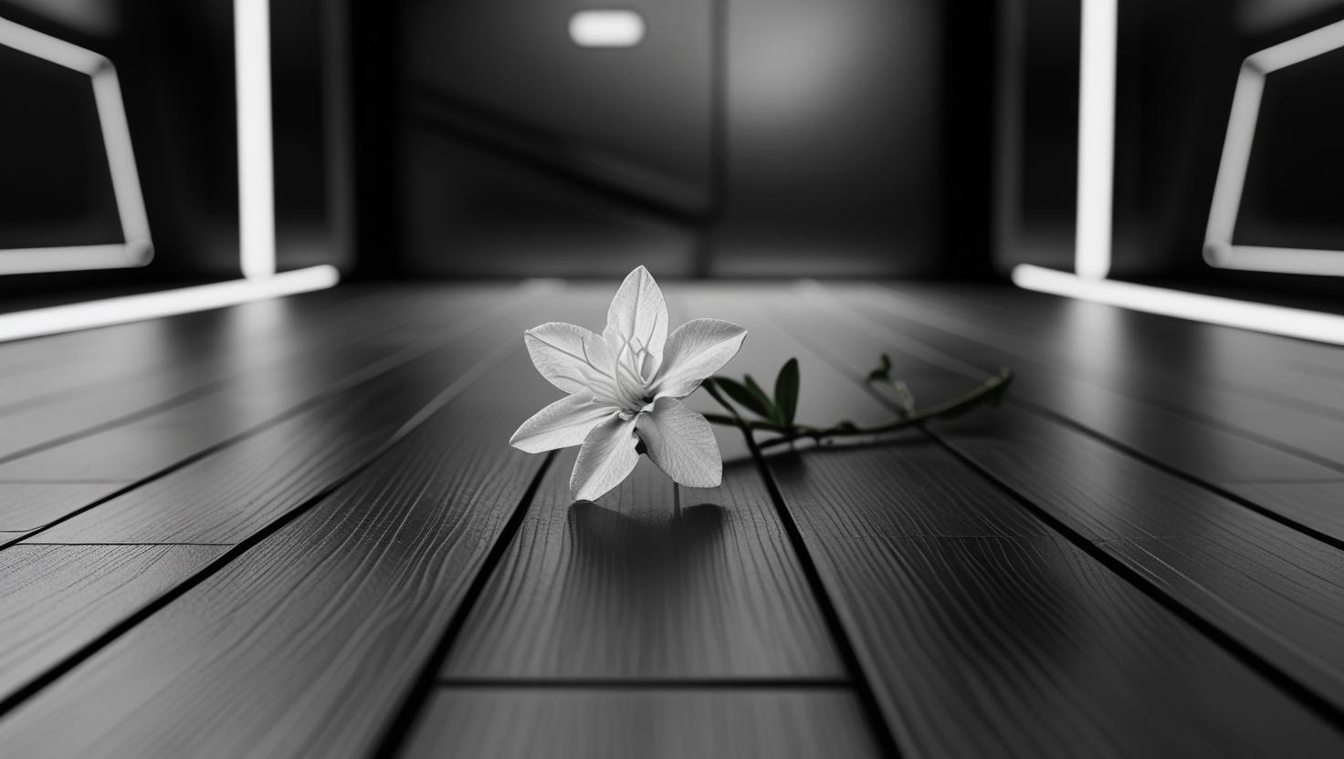 Modern flower card